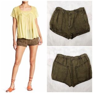 Free People beacon utility Linen short size 10 new